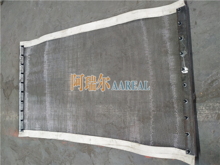 end-tension screen frame for linear vibrating screen