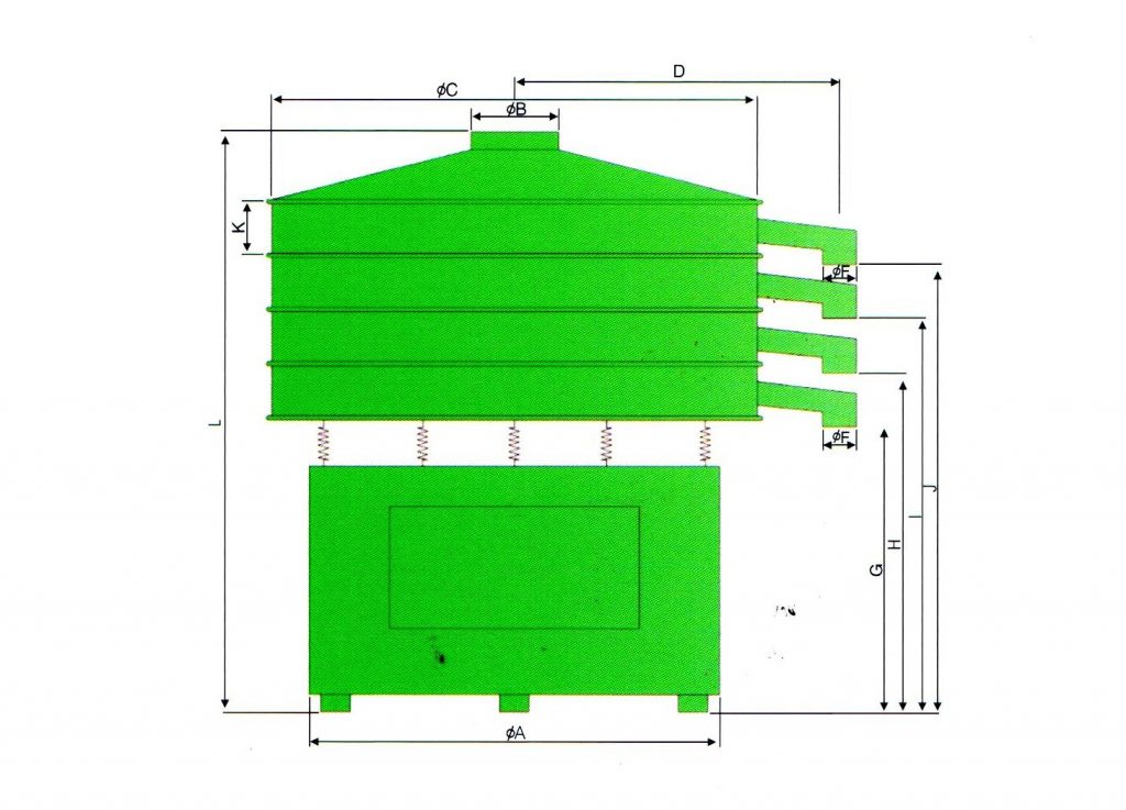 Powerful Vibrating Screen Drawing